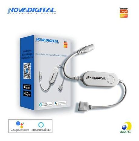 Controlador Inteligente Wifi Para Fita De Led Rgb - Nova Digital Menor preço em Controlador Inteligente Wifi Para Fita De Led Rgb - Nova Digital