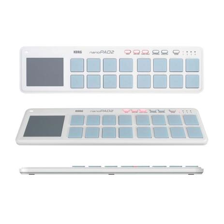 Controlador Korg NanoPad 2 Branco Menor preço em Controlador Korg NanoPad 2 Branco