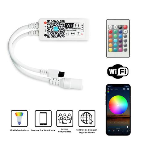 Controlador Para Fita de Led RGB Sem Fio Wifi Casa Conectada Compatível Com Alexa Google Assistant - Magic Home Menor preço em Controlador Para Fita de Led RGB Sem Fio Wifi Casa Conectada Compatível Com Alexa Google Assistant - Magic Home