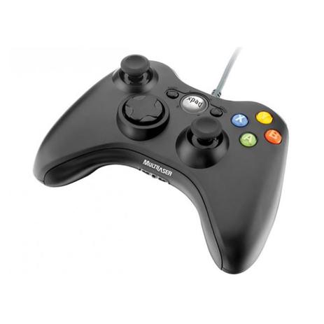Controle com Fio Multilaser JS063 Dual Shock Xpad para Xbox 360 e PC - Preto Menor preço em Controle com Fio Multilaser JS063 Dual Shock Xpad para Xbox 360 e PC - Preto