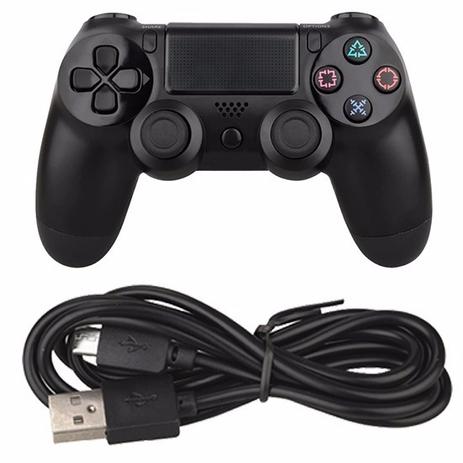 Controle Com Fio Para Ps4 Dualshock Preto Double Shock - X zhang é boa?