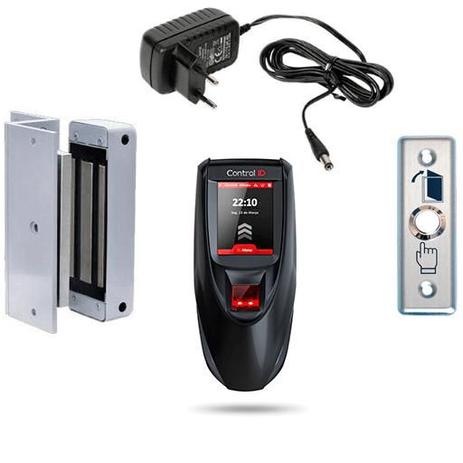 Controle de Acesso Access Bio e Prox com botoeira fecho eletroímã e fonte - Control id Menor preço em Controle de Acesso Access Bio e Prox com botoeira fecho eletroímã e fonte - Control id