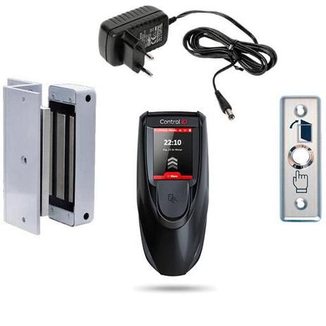 Controle de Acesso Access Proximidade com botoeira fecho eletroímã e fonte - Control id Menor preço em Controle de Acesso Access Proximidade com botoeira fecho eletroímã e fonte - Control id