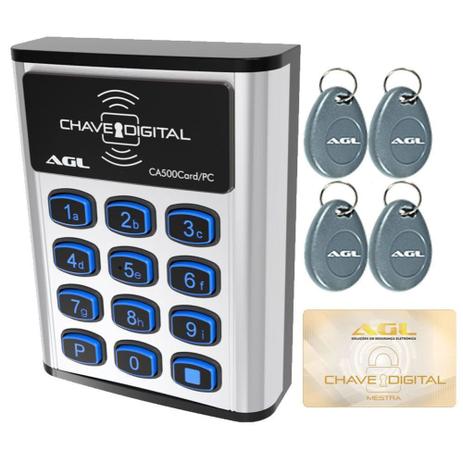 Controle De Acesso Digital Com Software CA500 Card /PC - Agl Menor preço em Controle De Acesso Digital Com Software CA500 Card /PC - Agl