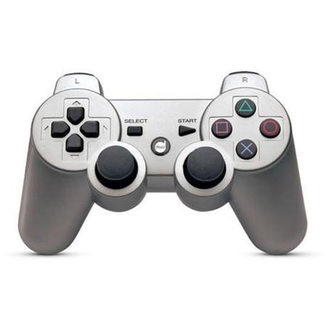 Controle Dual Shock Sem Fio Para Ps3 Prata Dazz Ref 621284 Menor preço em Controle Dual Shock Sem Fio Para Ps3 Prata Dazz Ref 621284