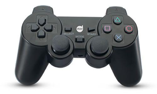 Controle Dual Shock Sem Fio Preto Dazz - PS2 Menor preço em Controle Dual Shock Sem Fio Preto Dazz - PS2