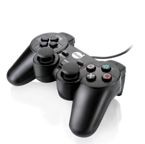 Controle Dual Shock USB Preto 621322 - Dazz Menor preço em Controle Dual Shock USB Preto 621322 - Dazz