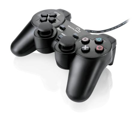 Controle Dualshock PS3/PS2/PC Multilaser - JS071 Menor preço em Controle Dualshock PS3/PS2/PC Multilaser - JS071