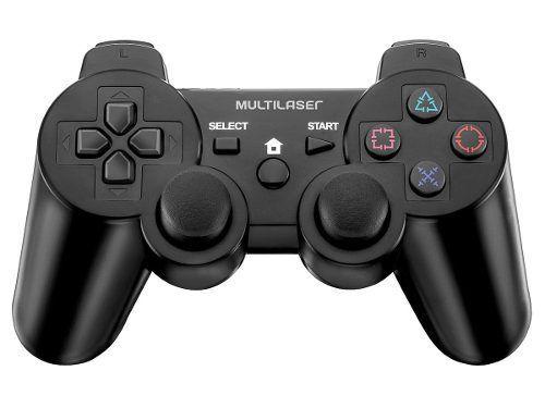 Controle joypad s/ fio 3 em 1 ps3/ps2/pc c/ bateria e carregador js072 multilase - Multilaser Menor preço em Controle joypad s/ fio 3 em 1 ps3/ps2/pc c/ bateria e carregador js072 multilase - Multilaser