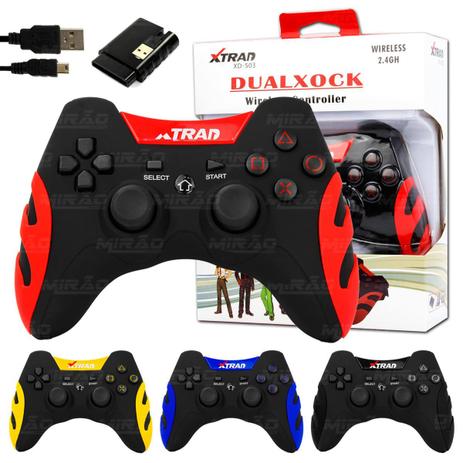 Menor preço em Controle Joystick 4em1 Sem Fio USB/Playstation - XD-503 - Xtrad
