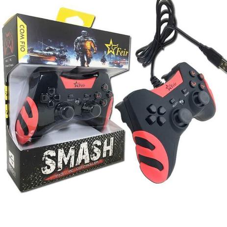 Controle Joystick Com Fio Usb 2 em 1 Para Pc e Playstation 3 Play 3 Ps3 FEIR FR-218A Menor preço em Controle Joystick Com Fio Usb 2 em 1 Para Pc e Playstation 3 Play 3 Ps3 FEIR FR-218A