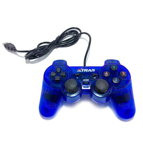 Controle Joystick para PC com fio USB sem Pilha sem Bateria - XD321. - Xtrad Menor preço em Controle Joystick para PC com fio USB sem Pilha sem Bateria - XD321. - Xtrad