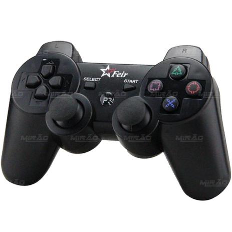 Controle Joystick Sem Fio Bluetooth Ps3 FEIR - FR-205 Menor preço em Controle Joystick Sem Fio Bluetooth Ps3 FEIR - FR-205