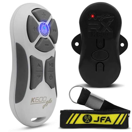 Controle Longa Distância Universal JFA K600 600 Metros Branco e Cinza + Central Receptora + Cordão Menor preço em Controle Longa Distância Universal JFA K600 600 Metros Branco e Cinza + Central Receptora + Cordão