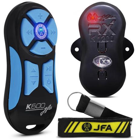 Controle Longa Distância Universal JFA K600 600 Metros Preto e Azul + Central Receptora + Cordão Menor preço em Controle Longa Distância Universal JFA K600 600 Metros Preto e Azul + Central Receptora + Cordão