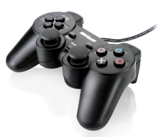 Controle Multilaser Dual Shock para PC - USB - JS030 Menor preço em Controle Multilaser Dual Shock para PC - USB - JS030