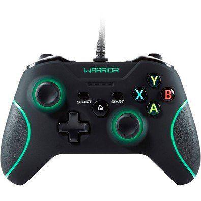 Controle Multilaser Warrior PC/Xbox 360 Preto - JS079 Menor preço em Controle Multilaser Warrior PC/Xbox 360 Preto - JS079