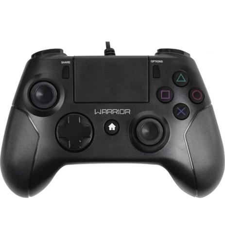 Controle Multilaser Warrior PS4 e PC JS083 Preto Menor preço em Controle Multilaser Warrior PS4 e PC JS083 Preto