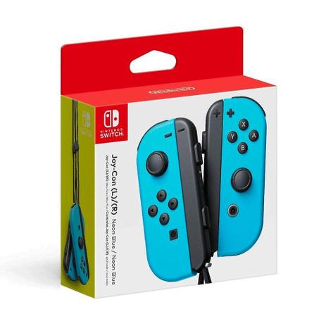 Controle Nintendo Joy-Con (Esquerdo e Direito) Azul - Switch Menor preço em Controle Nintendo Joy-Con (Esquerdo e Direito) Azul - Switch