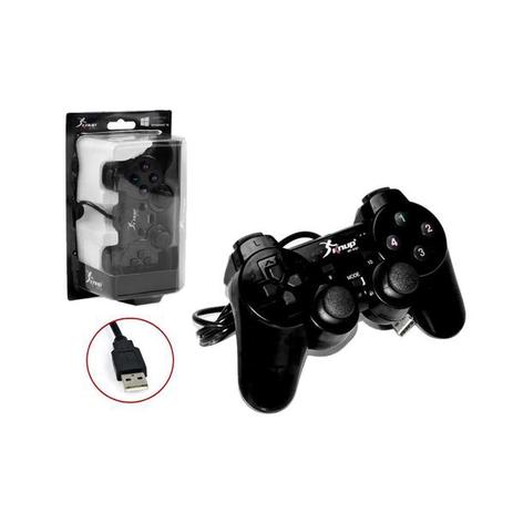 Controle para pc usb 2.0 com fio preto kp-3121 knup Menor preço em Controle para pc usb 2.0 com fio preto kp-3121 knup