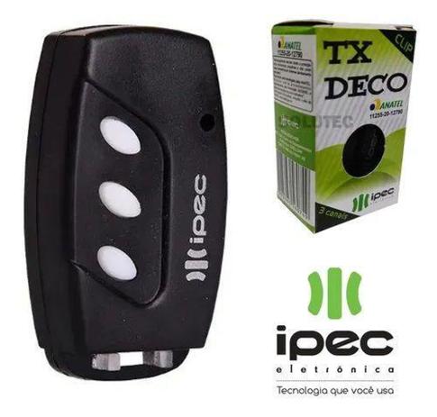 Controle Portao Eletronico Alarme Tx Deco Ipec 433mhz Preto é boa?