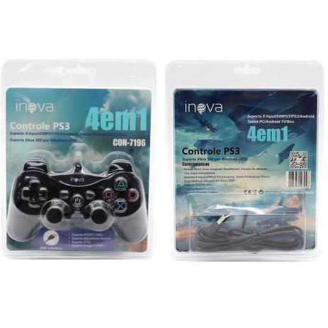 Controle PS3 Inova 4 em 1 -CON-7196 é boa?