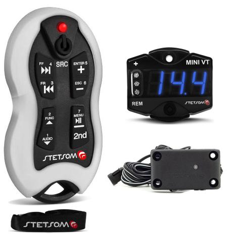 Controle Remoto de Longa Distância Stetsom SX2 Branco + Mini Voltímetro Menor preço em Controle Remoto de Longa Distância Stetsom SX2 Branco + Mini Voltímetro