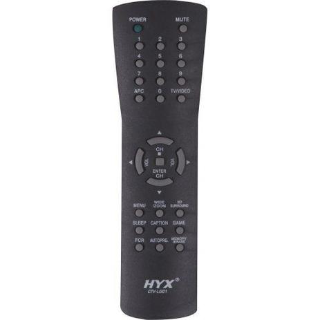 Controle Remoto para TV GOLDSTAR/GRADIENTE/LG/SAMSUNG CTV-LG01 Preto HYX Menor preço em Controle Remoto para TV GOLDSTAR/GRADIENTE/LG/SAMSUNG CTV-LG01 Preto HYX