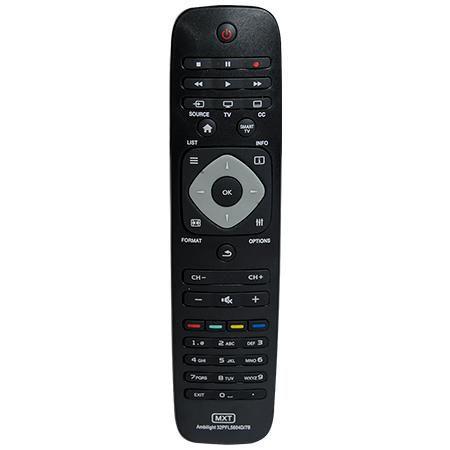 Controle remoto para tv philips led smart ambilight 32pfl5604-78 42pfl7404d-78 - MXT Menor preço em Controle remoto para tv philips led smart ambilight 32pfl5604-78 42pfl7404d-78 - MXT