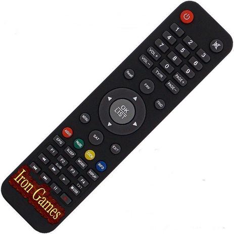 Controle Remoto Receptor Azamérica Champions 4K Menor preço em Controle Remoto Receptor Azamérica Champions 4K