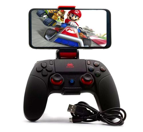 Controle Sem Fio para Celular Android iOS e PC Prende o Celular de até 6.5 pol. - Knup Menor preço em Controle Sem Fio para Celular Android iOS e PC Prende o Celular de até 6.5 pol. - Knup