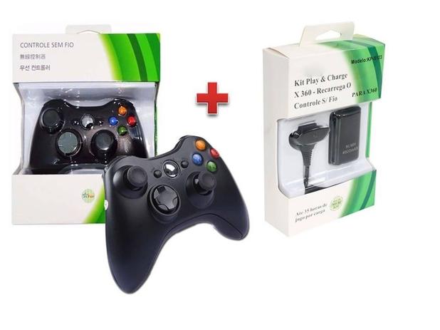 Controle Xbox 360 Sem Fio Wireless Usb Slim Joystick + Bateria - Feir é boa?