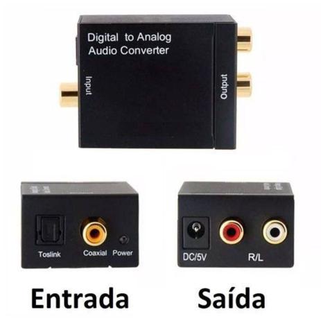 Conversor Audio ótico e Coaxial Digital para RCA Analogico - Lotus Menor preço em Conversor Audio ótico e Coaxial Digital para RCA Analogico - Lotus