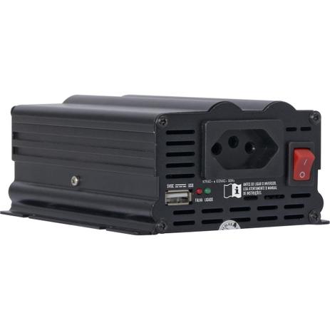 Conversor Inversor 12VDC Para 110V 300W Onda Modificada Pico de Partida 600w Cinza Escuro HAYONIK Menor preço em Conversor Inversor 12VDC Para 110V 300W Onda Modificada Pico de Partida 600w Cinza Escuro HAYONIK
