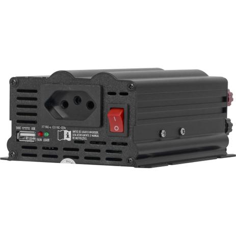 Conversor Inversor HAYONIK 24VDC Para 127V 300W Onda Modificada Cinza Escuro Menor preço em Conversor Inversor HAYONIK 24VDC Para 127V 300W Onda Modificada Cinza Escuro