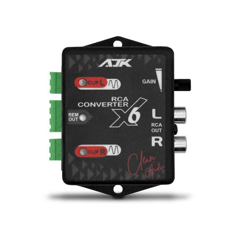Conversor Remote Auxiliar RCA X6 Clean Áudio Com Filtro Anti Ruído Indicador de CLIP - Ajk eletronics Menor preço em Conversor Remote Auxiliar RCA X6 Clean Áudio Com Filtro Anti Ruído Indicador de CLIP - Ajk eletronics