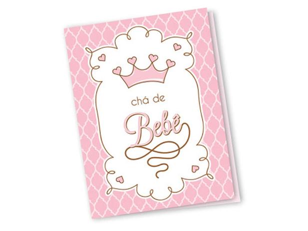 Convite Cha De Bebe Kit C 10 Pacotes De 10 Unidades Regina Convites Para Festa Magazine Luiza