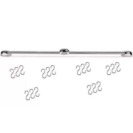 Cook Home 1202 Conjunto para Cozinha com 18 Ganchos e 2 Barra 60 cm Aço Cromado Arthi Menor preço em Cook Home 1202 Conjunto para Cozinha com 18 Ganchos e 2 Barra 60 cm Aço Cromado Arthi