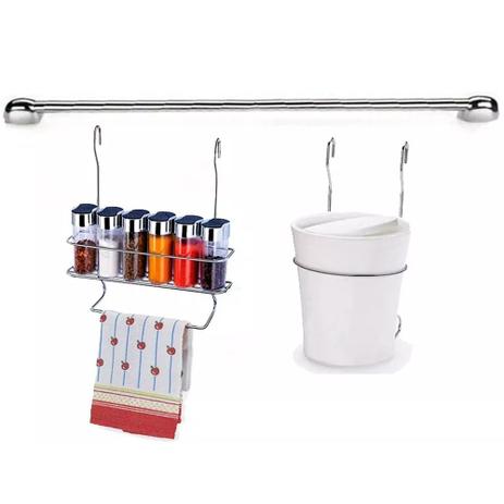 Cook Home 4507 Cozinha Suspensa Condimentos Pano de Prato Lixeira Aço Cromado Arthi é boa?