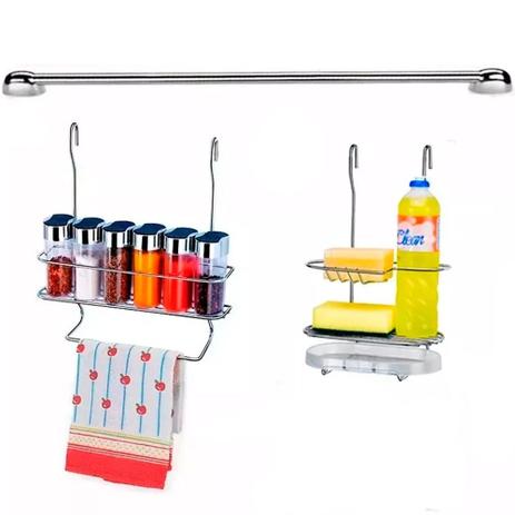 Cook Home 4512 Cozinha Suspensa Condimentos Pano Suporte Detergente Aço Cromado Arthi Menor preço em Cook Home 4512 Cozinha Suspensa Condimentos Pano Suporte Detergente Aço Cromado Arthi