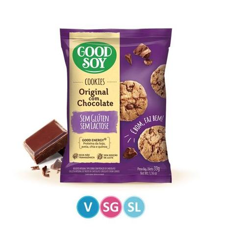 Cookies Chocolate Sem Glúten Sem Lactose 33g - Goodsoy é boa?