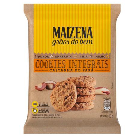 Cookies Integrais Maizena Castanha Do Pará 30g Menor preço em Cookies Integrais Maizena Castanha Do Pará 30g
