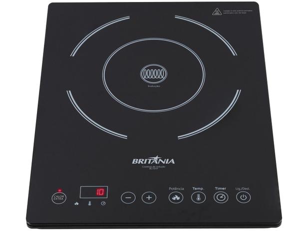 Cooktop 1 Boca Britânia Indução Preto - Vidro Cerâmico BCT01P