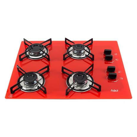 Cooktop 4 Bocas Askoi Vermelho a Gás GLP Superautomático é ruim? Cooktop 4 Bocas Askoi Vermelho a Gás GLP Superautomático é boa?