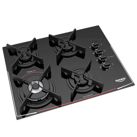 Cooktop 4 Bocas Dako Glass Preto Turbo Cook Vidro Bivolt é ruim? Cooktop 4 Bocas Dako Glass Preto Turbo Cook Vidro Bivolt é boa?