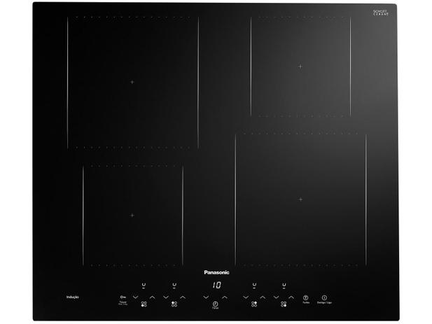 Cooktop 4 Bocas Panasonic Indução Preto - Vitrocerâmico KY-W648CLRPK Menor preço em Cooktop 4 Bocas Panasonic Indução Preto - Vitrocerâmico KY-W648CLRPK