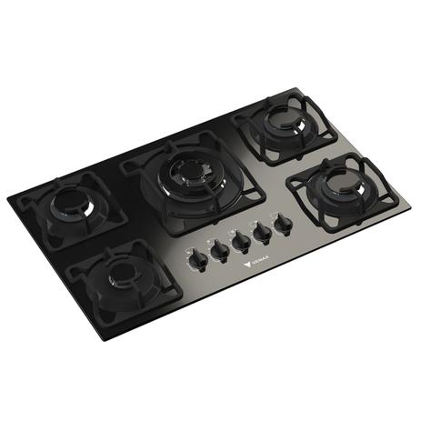 Cooktop 5 Bocas Arena Preto Bivolt Com Base Preta Venax Menor preço em Cooktop 5 Bocas Arena Preto Bivolt Com Base Preta Venax