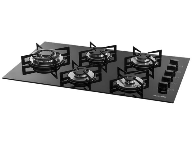 Cooktop 5 Bocas Suggar Preto à Gás GLP - Tripla-Chama FG5535VP é boa?