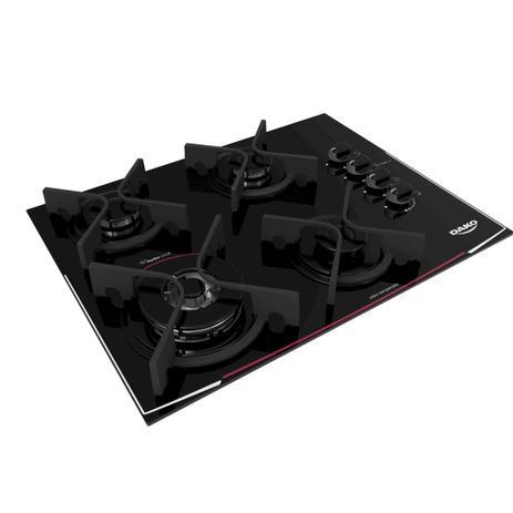 Cooktop Dako 4 bocas com trempe ferro fundido - Turbo Cook DC4VTZ-PS0 Menor preço em Cooktop Dako 4 bocas com trempe ferro fundido - Turbo Cook DC4VTZ-PS0