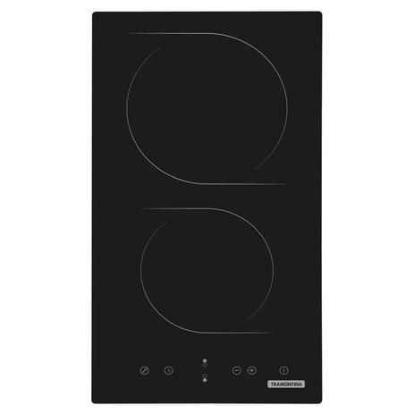 Cooktop eletrico 2 bocas tramontina domino touch vitroceramico 220v 30cm Menor preço em Cooktop eletrico 2 bocas tramontina domino touch vitroceramico 220v 30cm